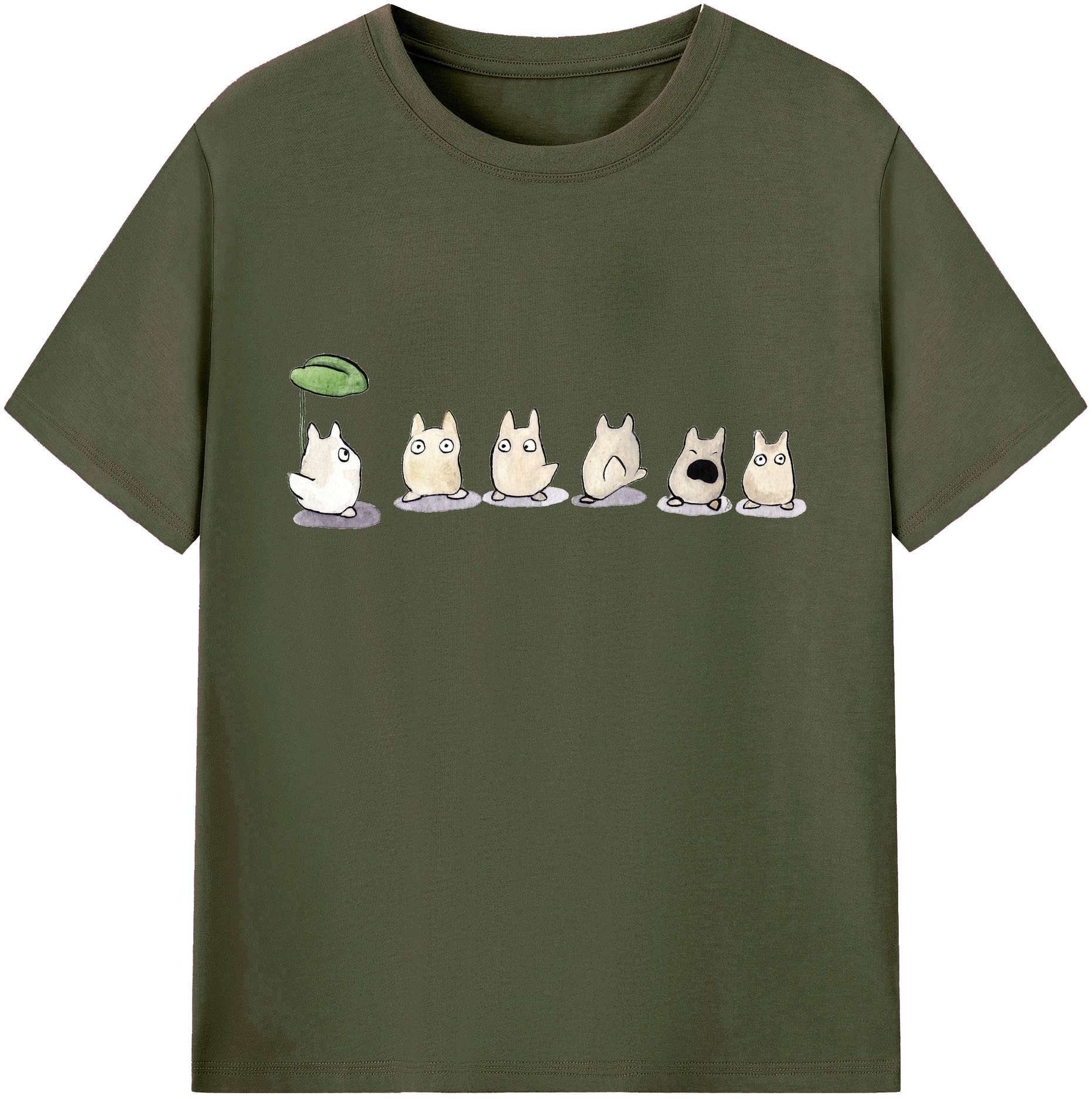 （画像用） となりのトトロ 草壁メイ 草壁サツキ My Neighbor Totoro Satsuki Kusakabe Mei Kusakabe 綿100％ メンズ半袖Tシャツ｜肌触りやわらか＆通気性